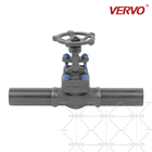 800LB Flanged Gate Valve Long Welded Short Pipe Forged Carbon