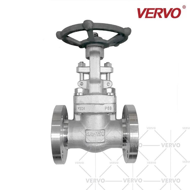 Stainless Steel Flanged Gate Valve Api 602 DN40 150LB Solid Wedge